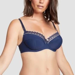 Soutien-gorge Emboîtant Avec Armatures Marine Sydney Pure 2 Soutien-gorge Emboîtant Avec Armatures Marine Sydney Pure -bestform lingerie soldes BL14563 021 WEB 1